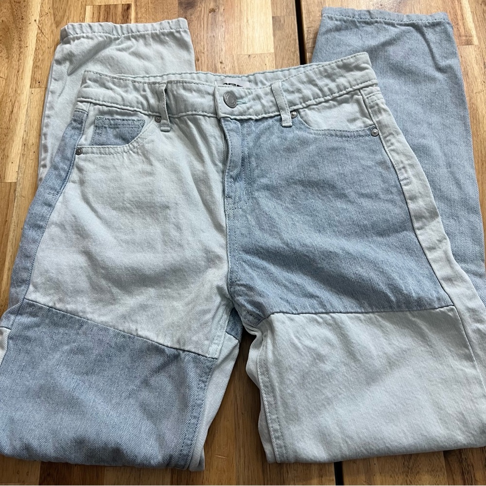 RSQ Kids Two-Tone Patchwork Jeans | Size 12
